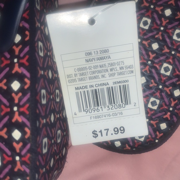 Merona Navy/Amaya flip flops size 8 - Picture 5 of 6